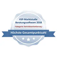 Auszeichnung VPS-Marktstudie Beratungssoftware 2018
